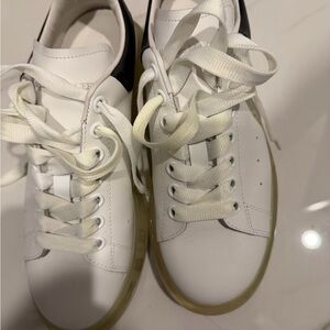 Alexander McQueen White and Black Sneakers